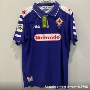 ACF FIORENTINA MENS BATISTUTA 1998/99 JERSEY